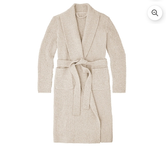 Elegant Cream Women's Knit Robe - Picture 4 of 9